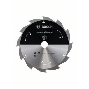 BOSCH List kružne testere za akumulatorske testere 165x20;16x1.5;1.0x12T