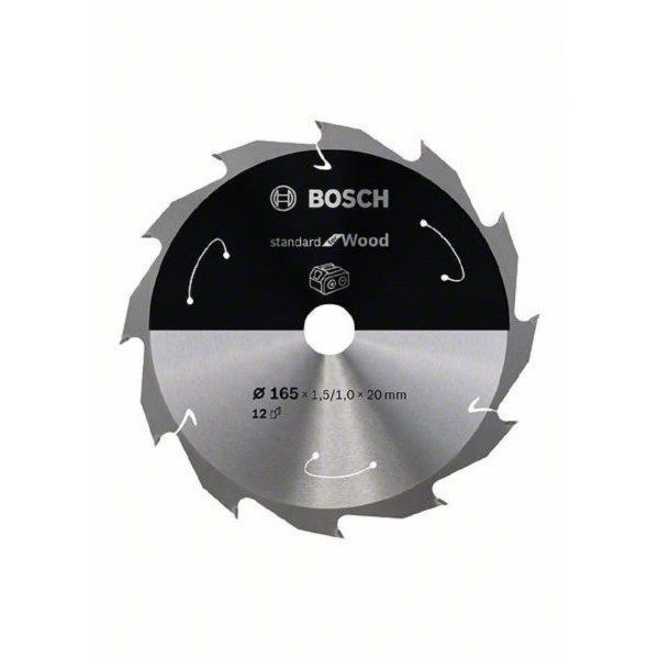 BOSCH List kružne testere za akumulatorske testere 165x20;16x1.5;1.0x12T