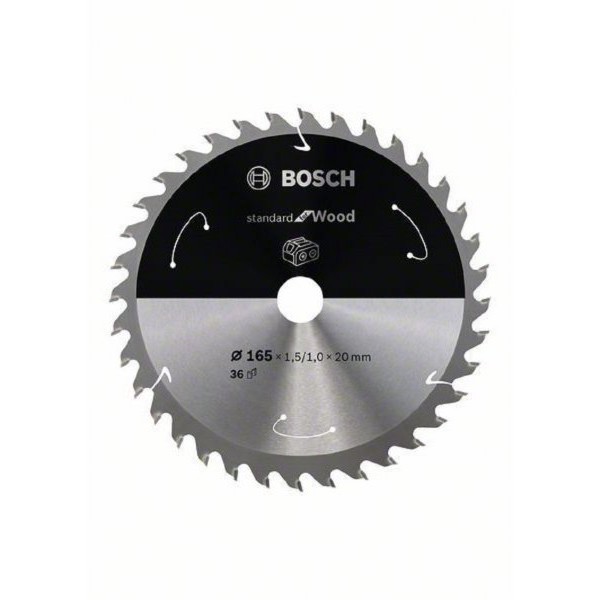 BOSCH List kružne testere za akumulatorske testere 165x20;16x1.5;1.0x36T