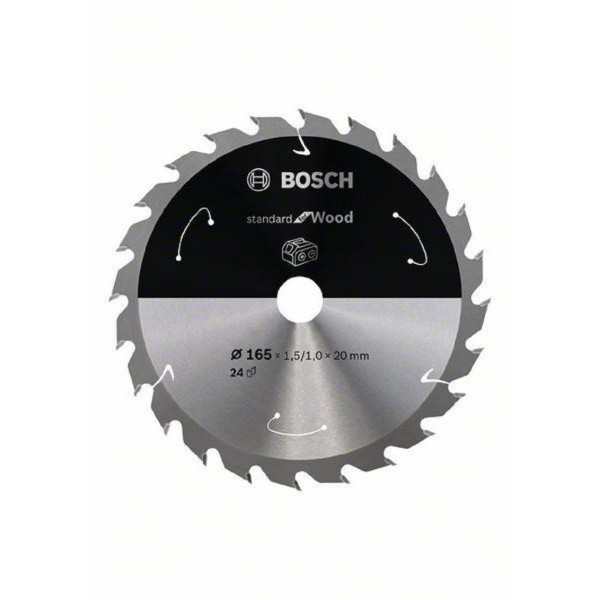 BOSCH List kružne testere za akumulatorske testere 165x20x1.5;1.0x24T
