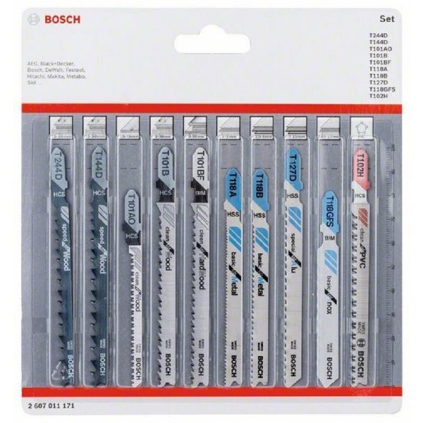 BOSCH List ubodne testere set 10 komada All in One  2607011171
