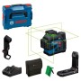 BOSCH plavi alat 0601065401 GLL 12V-100-33 CG Laser za ukrštene linije + 2.0Ah Akumulator + Punjač + L-BOXX 136 Kofer