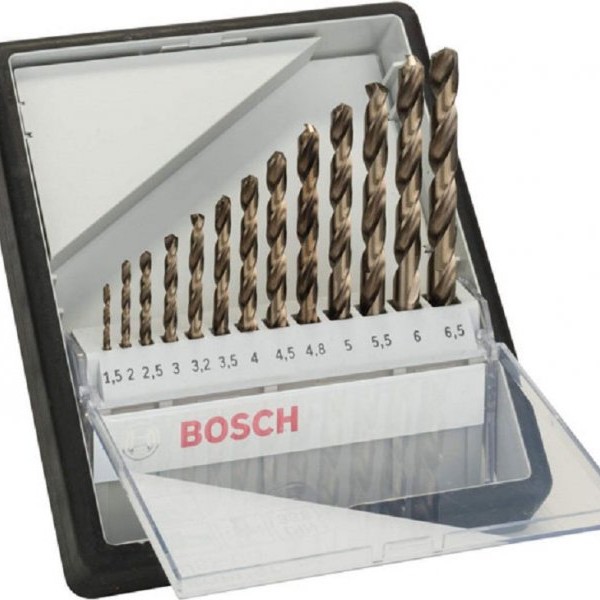 BOSCH plavi alat 13-delni Robust Line set burgija za metal HSS-Co DIN 338 135° 2607019926