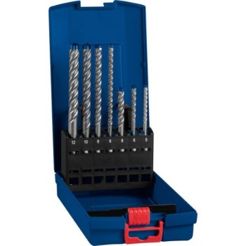 BOSCH plavi alat 7-delni set EXPERT 7X SDS-Plus burgija za beton, sa karbidnom glavom sa 4 sečiva, 2608900195