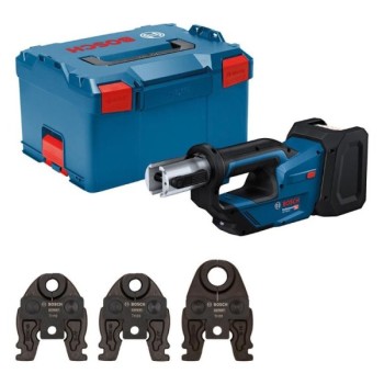 BOSCH plavi alat Akumulatorska presa za cevi GPT 18V-19 Solo, čeljusti TH16, TH20 i TH26, bez baterije i punjača, L-BOXX, 06019M2004