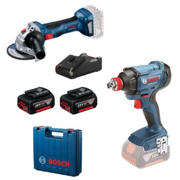 BOSCH plavi alat Akumulatorski set GDX 180-Li + GWS 180-Li, 18V, 2x4,0 Ah, 0615990N1U