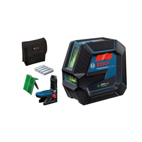 BOSCH plavi alat GCL 2-50 G kombinovani samonivelišući laser za linije sa zelenim zrakom 2 linije