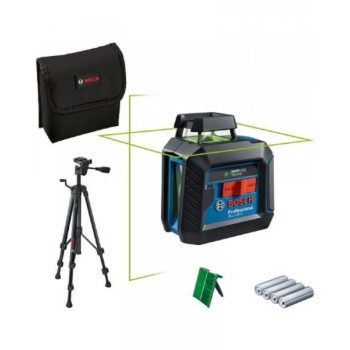 BOSCH plavi alat GLL 2-20 G samonivelišući linijski laser 360° + tašna + stativ - zeleni zrak, 0601065001