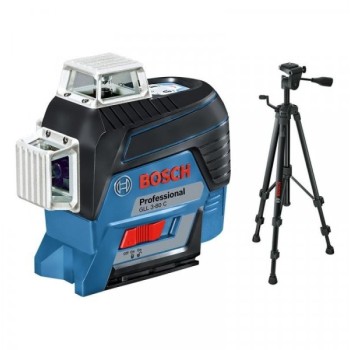 BOSCH plavi alat GLL 3-80 C + BT 150 Linijski laser 3x360° Bluetooth 80m