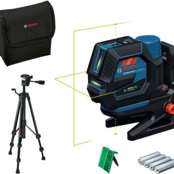 BOSCH plavi alat Građevinski laser GCL 12V-50-22 CG + RM 20 + AA1 adapter + 4 x 1,5V LR6 AA baterije + BT 150 stalak 0601066S01