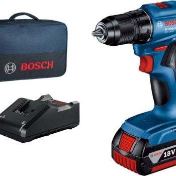 BOSCH plavi alat GSR 185-Li Akumulatorska bušilica - odvrtač 18V, 1x4.0 Ah + torba 06019K3005