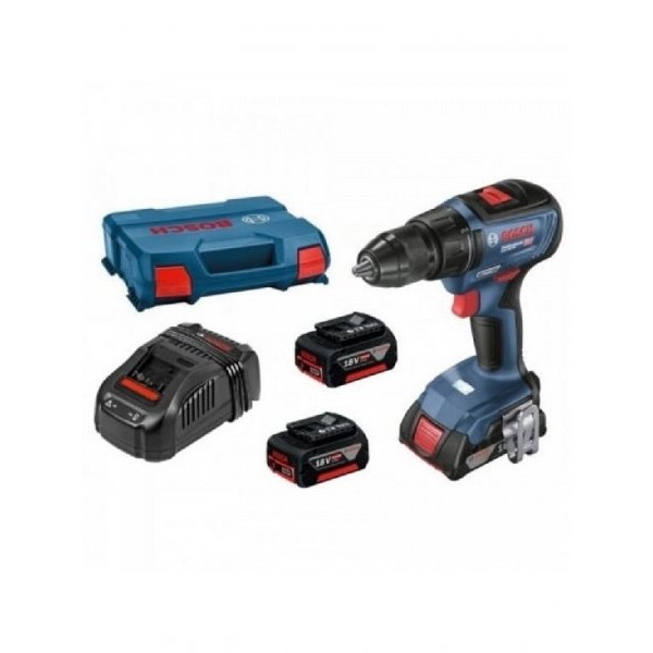 BOSCH plavi alat GSR 18V-50 3 AKUMULATORSKI ODVRTAČ U SETU SA 3 AKUMULATORA