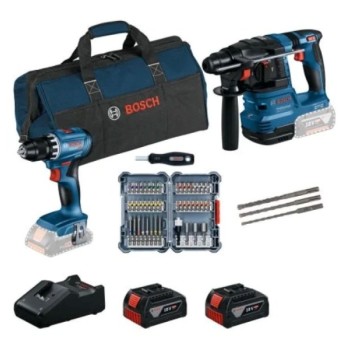 BOSCH plavi alat Set alata GSR18V-45+GBH18V+22+set pribor