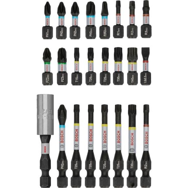 BOSCH PRO Impact set nastavaka za odvrtače, 24 komada, 2608521U75