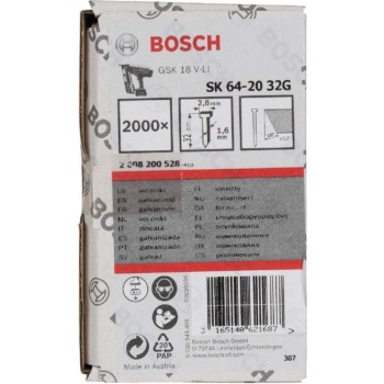 BOSCH Ravni ekser sa upuštenom glavom SK64 2608200528