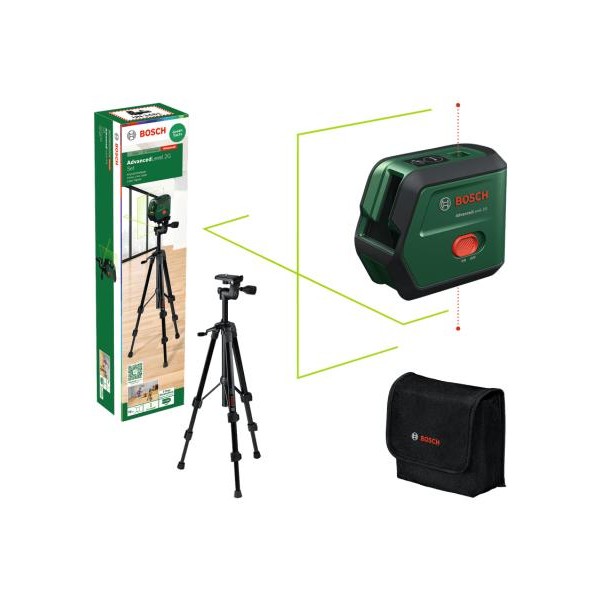 BOSCH Set AdvancedLevel 2G Laser za ukrštene linije sa funkcijom vertikale, 0603663G01