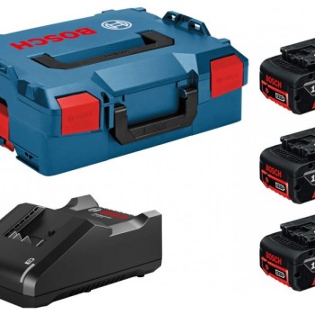 BOSCH Set akumulatora 3x GBA 18V 5.0Ah + 1x punjač GAL 18-40 + L-Boxx 136, 0615990L3T