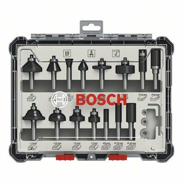 BOSCH SET GLODALA MIX 8mm WOOD 1/15