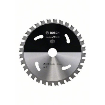 BOSCH Standard for Steel list kružne testere za akumulatorske testere 150x1.6/1.2x20 T32 2608837748, 150x1.6/1.2x20 T32