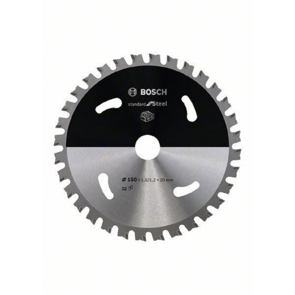 BOSCH Standard for Steel list kružne testere za akumulatorske testere 150x1.6/1.2x20 T32 2608837748, 150x1.6/1.2x20 T32