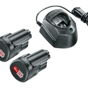 BOSCH Starter set 2x PBA 12V 1,5 Ah + punjač GAL 1210, 1600A01L3E