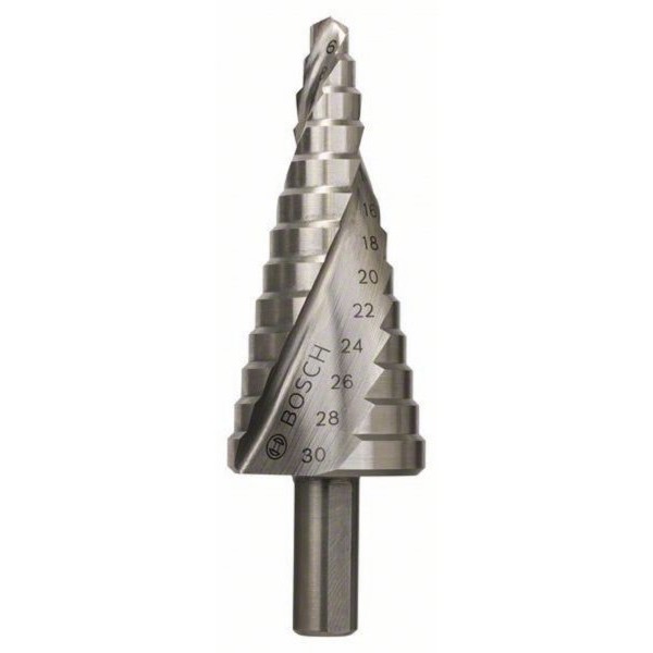 BOSCH Stepenasta burgija HSS 2608597520, 6 - 30 mm, 10,0 mm, 93,5 mm