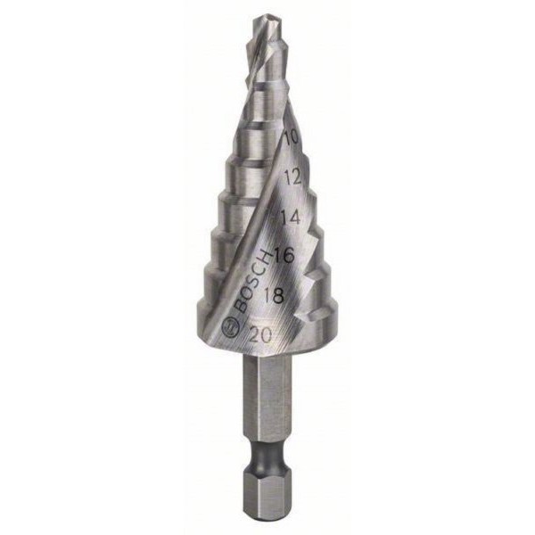 BOSCH Stepenasta burgija HSS  2608597524, 4 - 20 mm, 1/4'', 70,5 mm