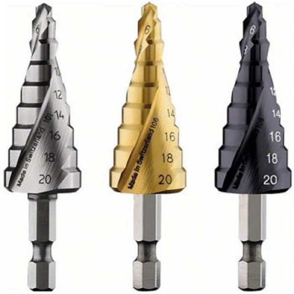 BOSCH Stepenasta HSS burgija,šestostrani prihvat 2608587433