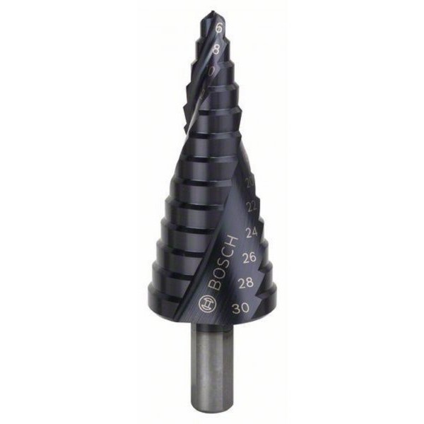 BOSCH Stepenaste burgije HSS-AlTiN 2608588067, 6 - 30 mm, 10,0 mm, 93,5 mm