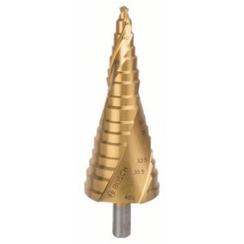 BOSCH Stepenaste burgije HSS-TiN 2608587434, M10-M40, 10,0 mm, 125,5 mm