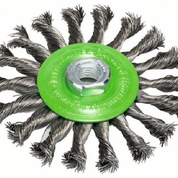 BOSCH Točak od pletene žice 115, nerđajući 2608622106, 115 mm, 0,5 mm, M14