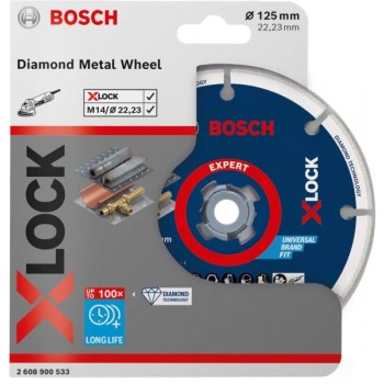BOSCH X-LOCK 125mm dijamantska ploča za sečenje metala Best for Metal - 2608900533