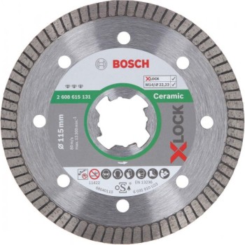 BOSCH X-LOCK Best for Ceramic Extraclean Turbo dijamantska rezna ploča 115x22,23x1,4x7 - 2608615131