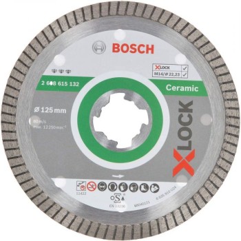 BOSCH X-LOCK Best for Ceramic Extraclean Turbo dijamantska rezna ploča 125x22,23x1,4x7 - 2608615132