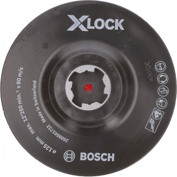 BOSCH X-LOCK potporni tanjir 125 mm, čičak traka - 2608601722