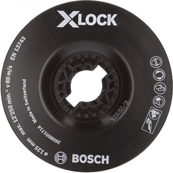 BOSCH X-LOCK potporni tanjir 125 mm, meki - 2608601714