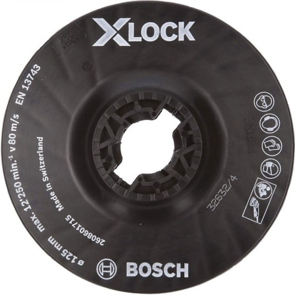 BOSCH X-LOCK potporni tanjir 125 mm, srednji - 2608601715