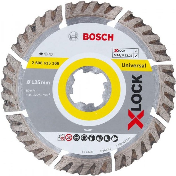 BOSCH X-LOCK Standard for Universal 125x22,23x2x10 - 2608615166