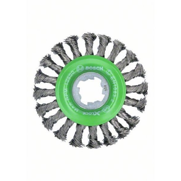 BOSCH X-LOCK točak od pletene žice, 115 nerđajući čelik 2608620733, 115 mm, 0,5 mm, X-LOCK