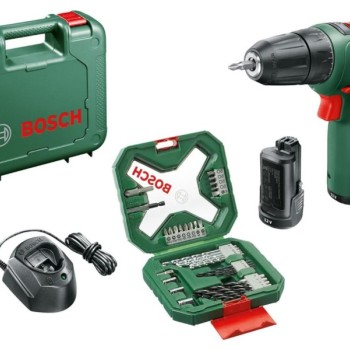 BOSCH zeleni alat 06039D3008 Easydrilla 1200 (2x1.5 Ah) +GAL 1210 CV+ AC set X34 SET