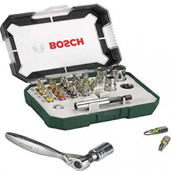 BOSCH zeleni alat 26-delni set bitova sa rašpom 2607017322