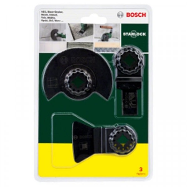 BOSCH zeleni alat 3-delni Starlock početni set ''Tiles'' za višenamenske uređaje 2607017324