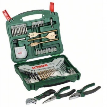 BOSCH zeleni alat 73-delni X line set - 70-delni X-Line set + 3-delni set ručnog alata 2607017197