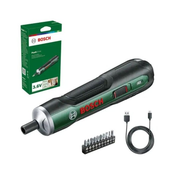 BOSCH zeleni alat Akumulatorski odvrtač PushDrive 06039C6002