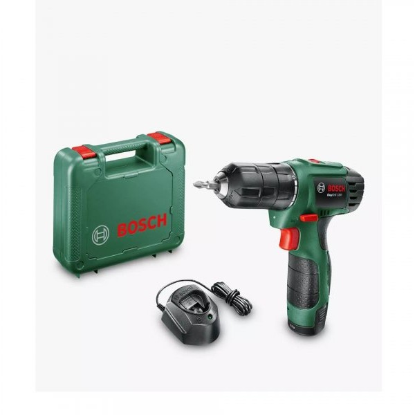 BOSCH zeleni alat Easy Drill 1200 Akumulatorska bušilica 1 x 1,5 Ah +GAL 1210 CV u koferu