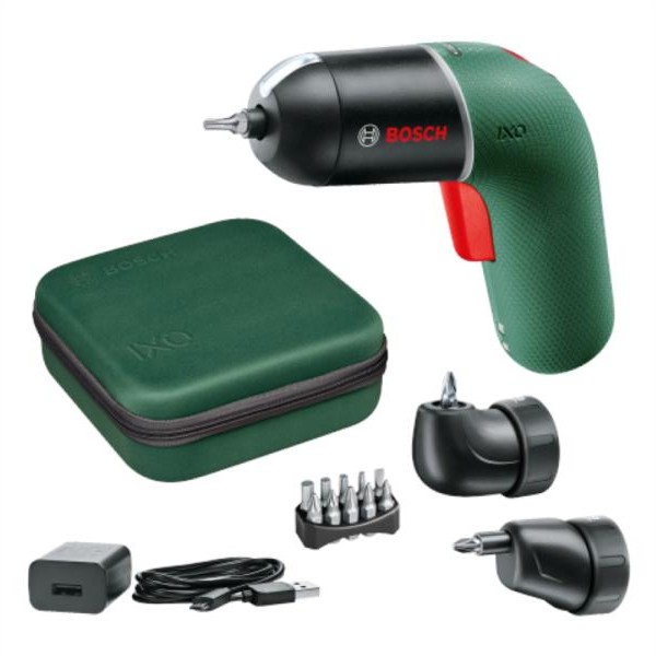 BOSCH zeleni alat IXO 7 Akumulatorski odvrtač sa 2 nastavka + 10-delni set bitova 06039E0021