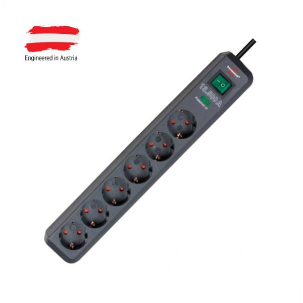 BRENNENSTUHL Razvodnik 6 mesta 1.5m 1.0mm2 + prekidač i zaštita