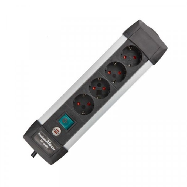 BRENNENSTUHL Razvodnik sa 4 mesta 1.8m 1.5mm2 + prekidač 1391000014
