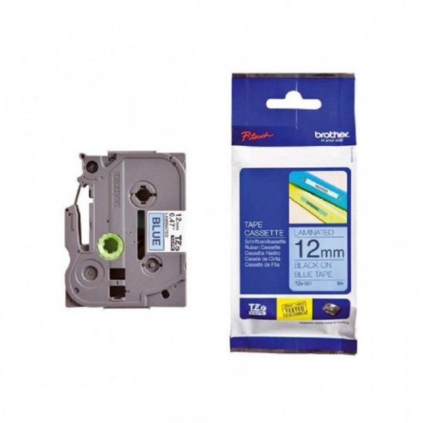 Brother TZe-531 traka 12mm crno na plavom