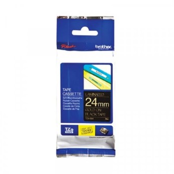 Brother TZE354 24mm zlatno/crno